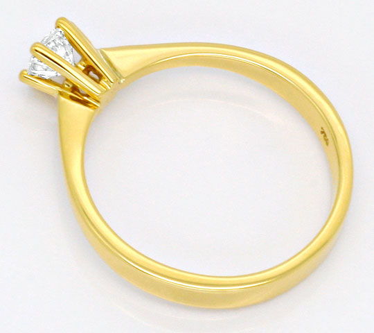 Foto 3 - Solitär-Diamant-Krappen-Ring 0,42 Brillant 18K Gelbgold, R1178