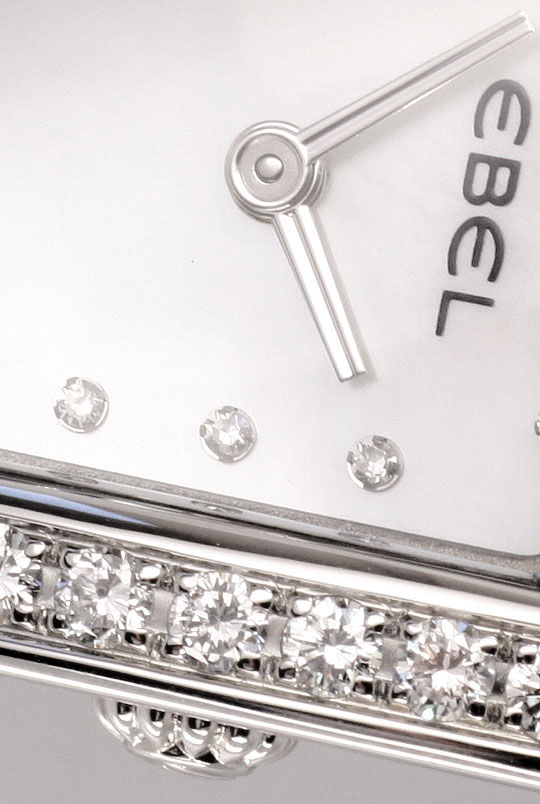 Foto 3 - Ebel Beluga Manchette Uhr Diamanten-Perlmutt Ungetragen, U1560